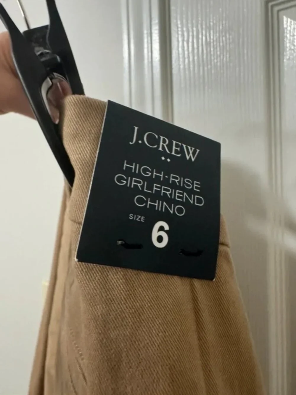 NWT J. Crew Size 6 6x28 Dark Khaki High Rise Girlfriend Chino Ankle Pant NEW
